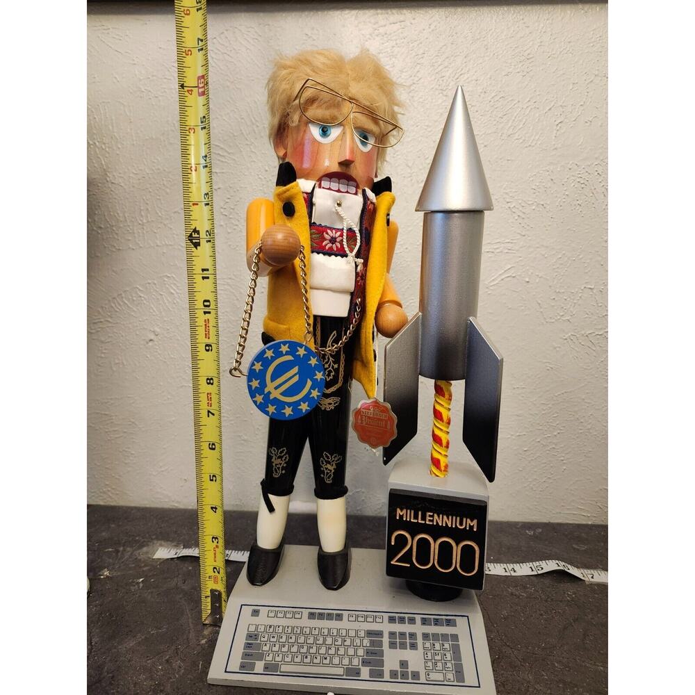 STEINBACH Millennium NUTCRACKER 2000, Made in Germany, Professor Computer Rocket